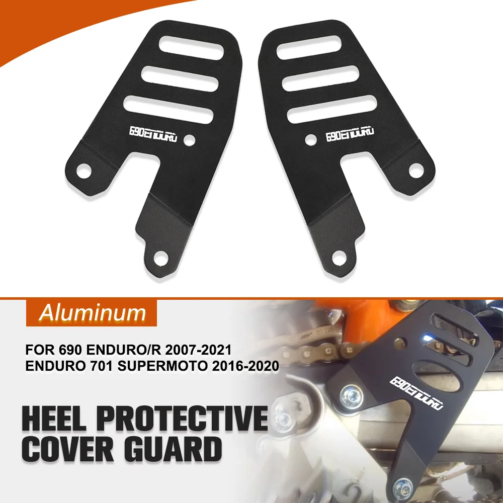 

Motorcycle Aluminum Accessories Heel Protective Cover Guard For 690 Enduro/R 2007-2021 Husqvarna Enduro 701 Supermoto 2016-2020