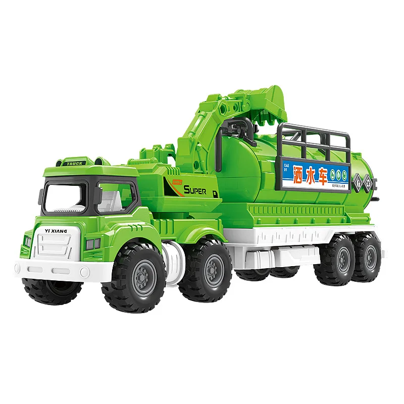 Simulatie Legering Traagheidstank Auto Sprinkler Trailer Model Kinderspeelgoed Verjaardagscadeau B214