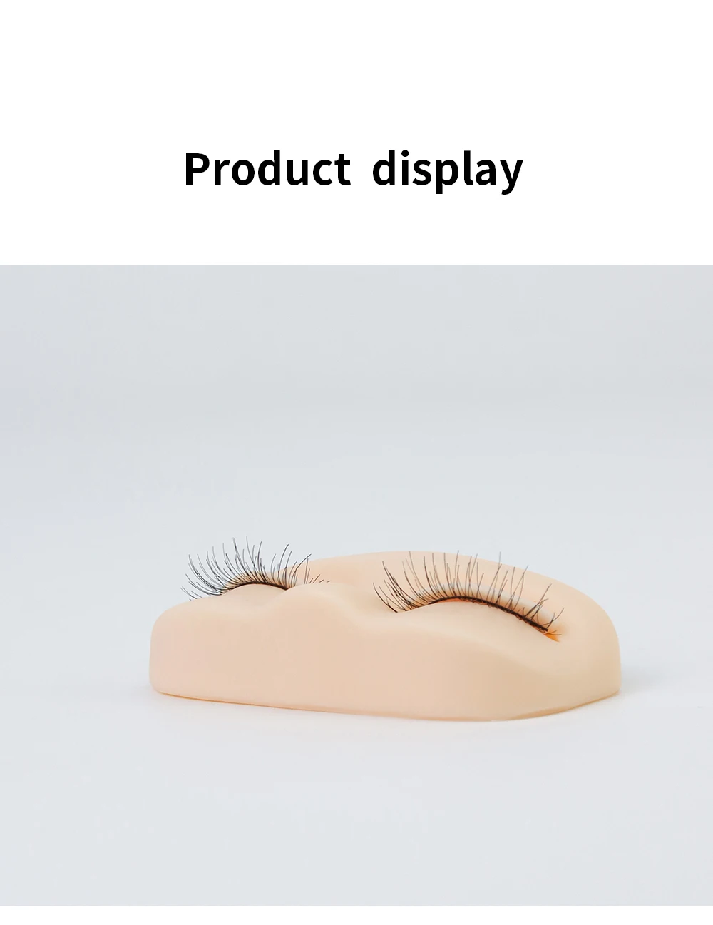 GLAMLASH Mini Lash Flat Model Head Übungs-Wimpernverlängerungs-Trainingskopf mit abnehmbaren Ersatz-Augenlidern – Detail 7