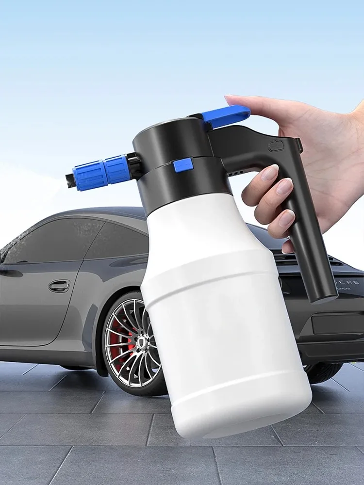 EAFC Elektrischer Schaumsprüher, Auto-Waschschaumgenerator, 1,5 l, Gartenschaumlanze für Autowäsche, Sprühflasche, Fensterreinigungswerkzeuge – Detail 1