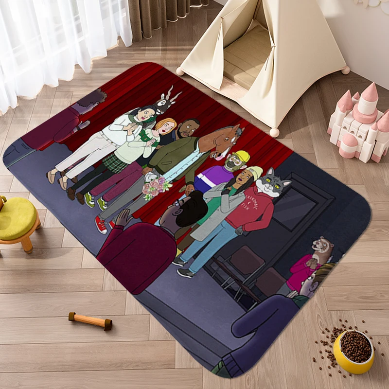 Non-slip Mat A-Bojack Horsemans Bathroom Carpet Hallway Floor Mats Front Door Sleeping Room Rug Useful Things Home Entrance Mats