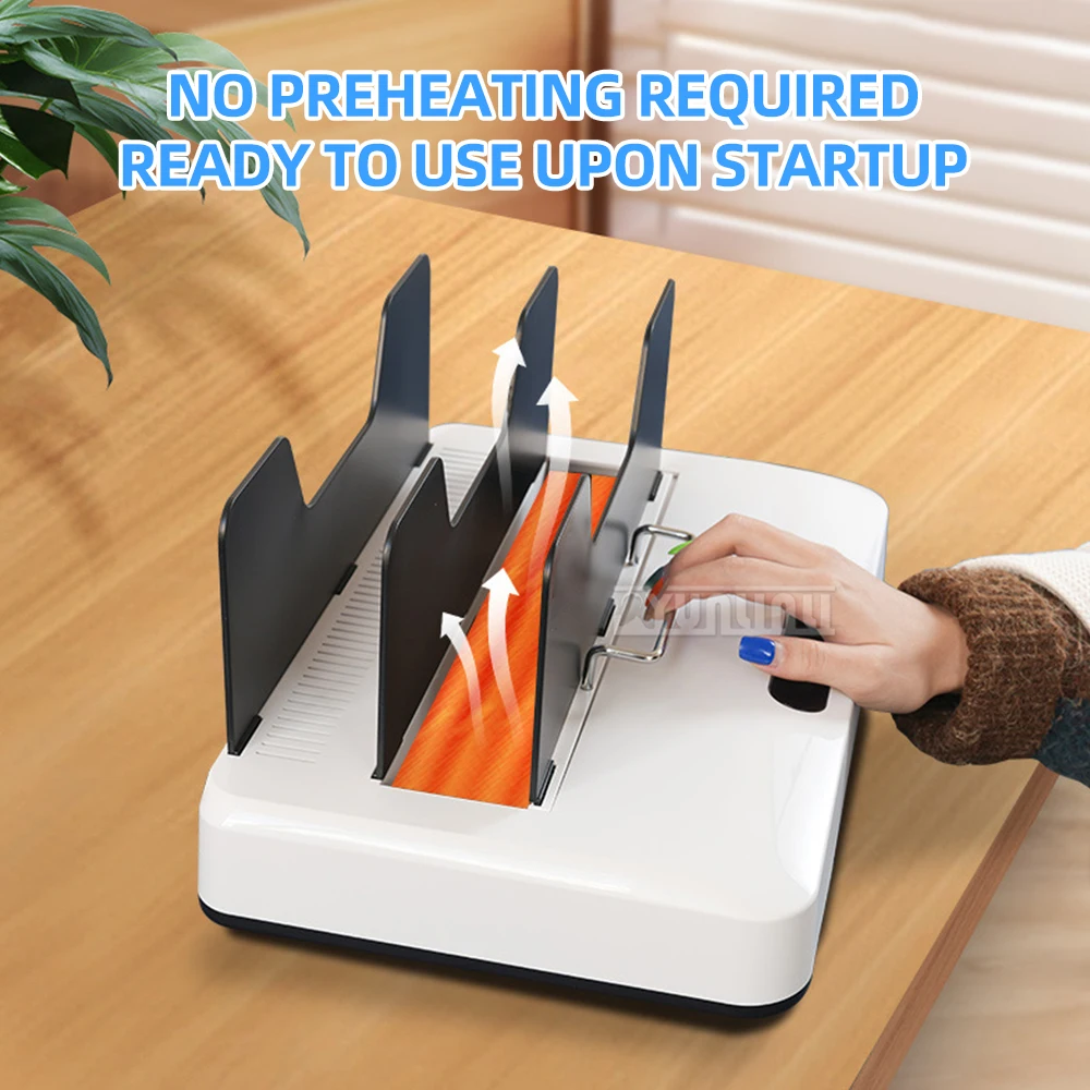 Fully Automatic Sleeve-Binding MachineNo Preheating Required:  Hot-Melt Binding Machine— for Office Use