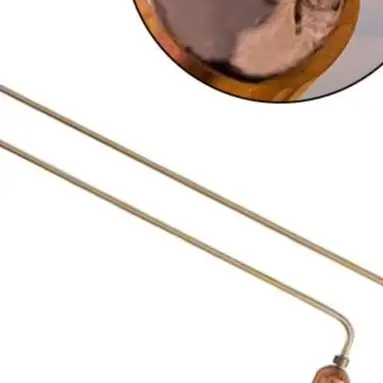 For Divination Treasure Hunting 2Pcs Copper Dowsing Rods Metal Detector Gold Water Finding Tools Geological Prospecting Equipmen
