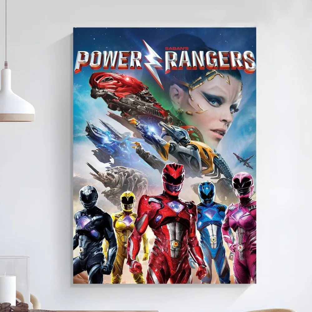 P-PowerS-R-Rangers Poster Art Self-adhesive Art Small Poster HD Quality Poster Wall Art Painting Study Wall Decoration