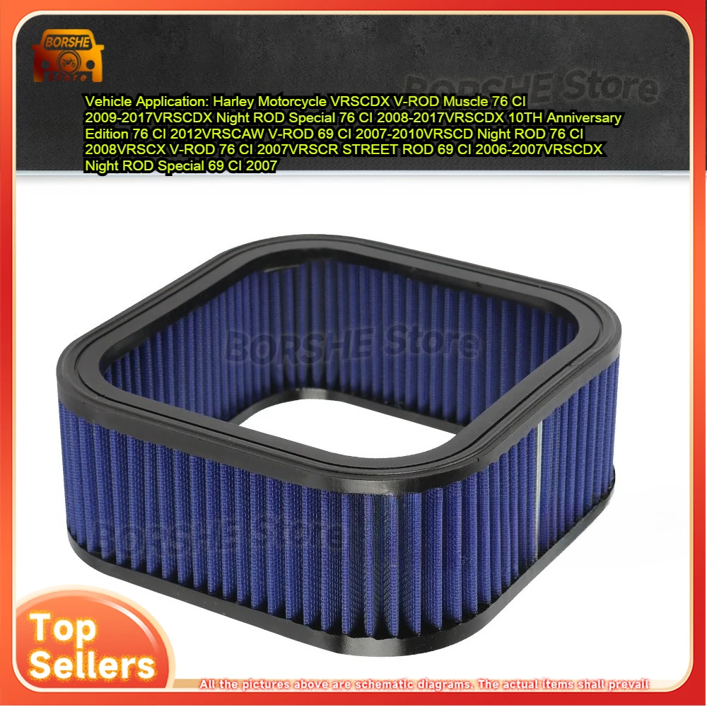 

For Hareway Luther Night Luther V-ROD 69 Night ROD 1130 1250 Air Filter Cartridge Air Filter Motorcycle Air Filter
