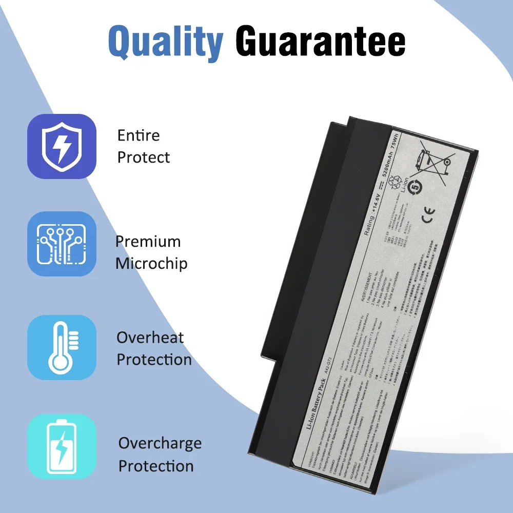 ETESBAY A42-G73 5200mAh Laptop Battery for ASUS G53 G53S G53J G53JW G53SX G73 G73S G73J G73JH G73JQ G73JW G73JX G73SW G73-52