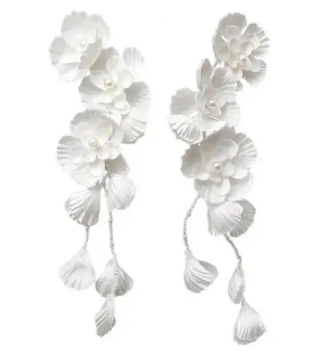 

1Pair Ethereal Floral Ear Cuff Bridal Wedding Accessories Romantic Elf Ear Wrap Outdoor Photography Special Occasion