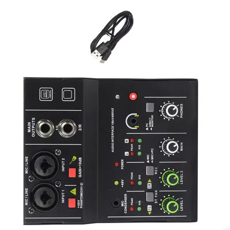 반향 효과와 함께 2C 전문 호환 혼합 콘솔