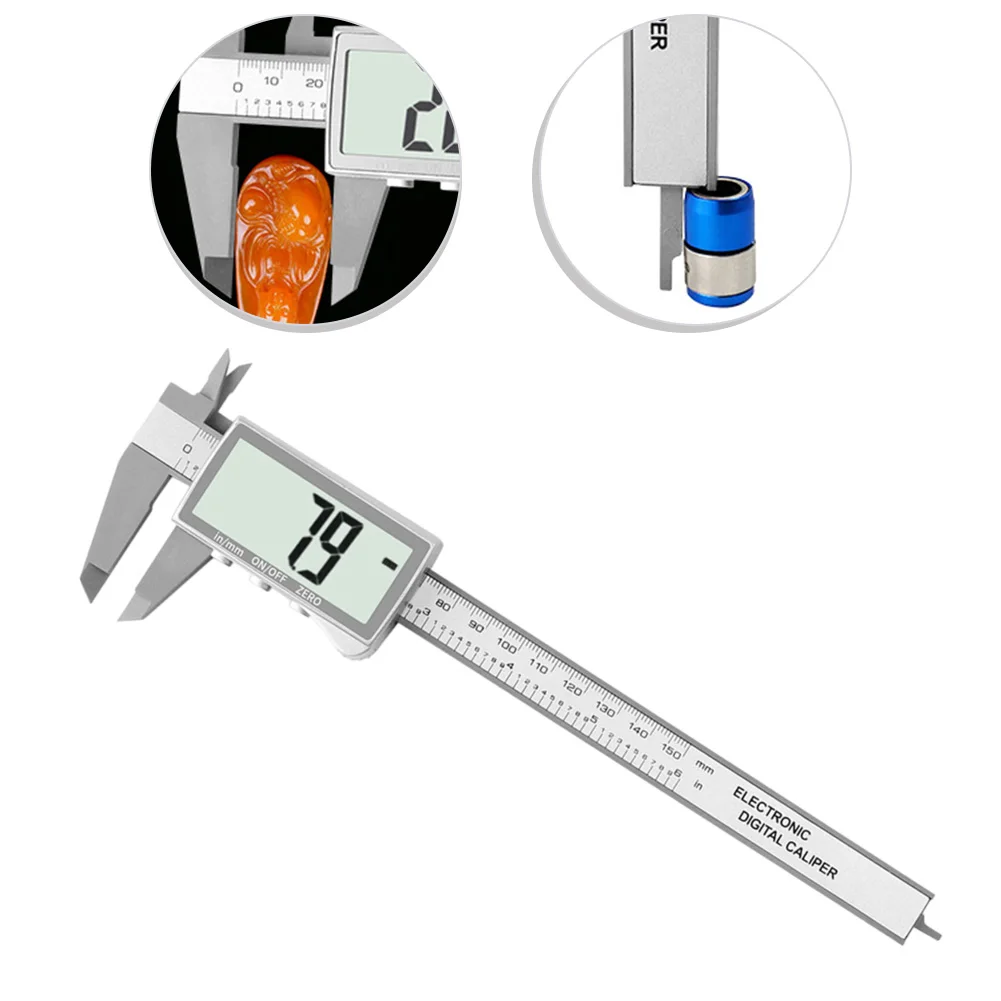 

Digital Vernier Caliper 0-150mm Plastic Lightweight Measurement For Electronics Jewelry Making Crafts For CR2032 3V