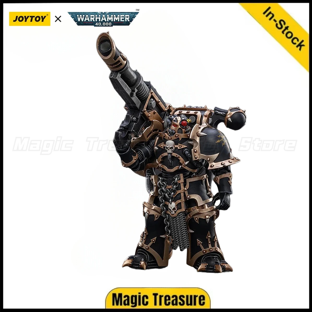 

【In Stock】JOYTOY Warhammer 40K Chaos Space Marines Black Legion Havocs Marine 02 1/18 Action Figure Gifts