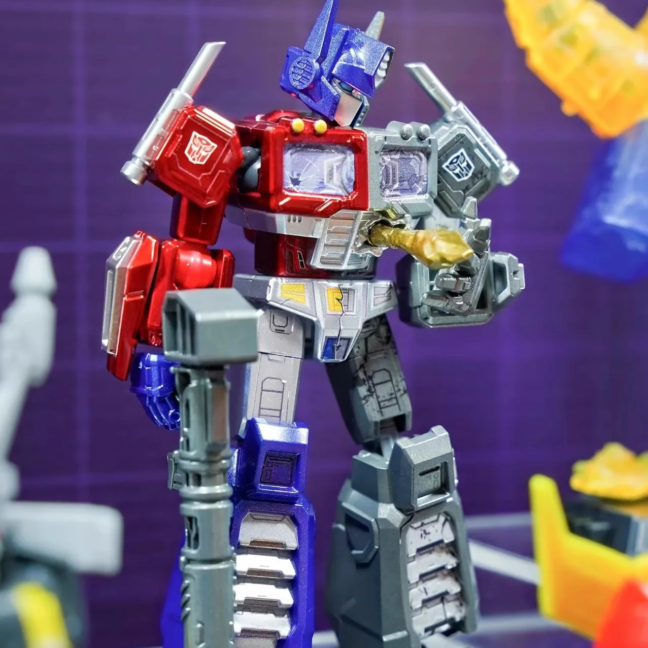 BLOKEES المحولات الأصلية صندوق أعمى نسخة غالاكسي V8 أوبتيموس برايم عمل الشكل التجمع أطقم منمذجة لعبة صندوق غامض هدية #1