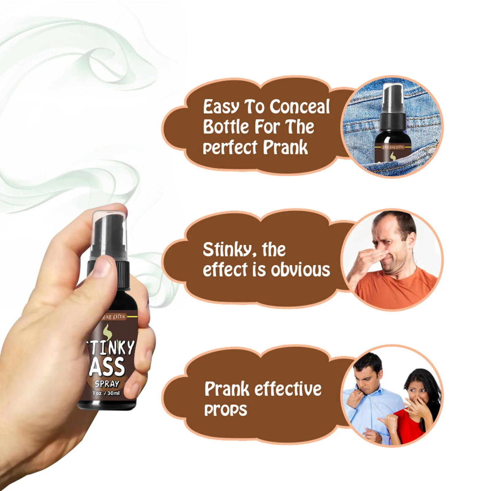 Liquid Fart Prank 30ML Harmless Extra Strong Prank Funny Smelly Fart Joke Sprinkle Prank Friends Family And Others