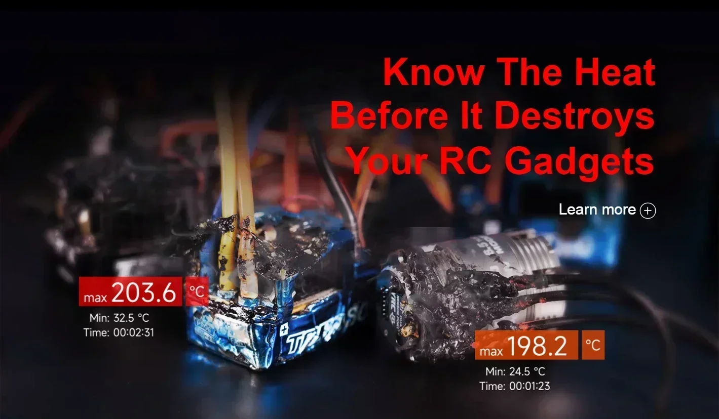 เครื่องตรวจจับอุณหภูมิมอเตอร์คู่ SKYRC Thermologger รุ่น TLD001 พร้อมแอป Bluetooth ควบคุมอุณหภูมิได้อย่างแม่นยำ รุ่น SK-500043
