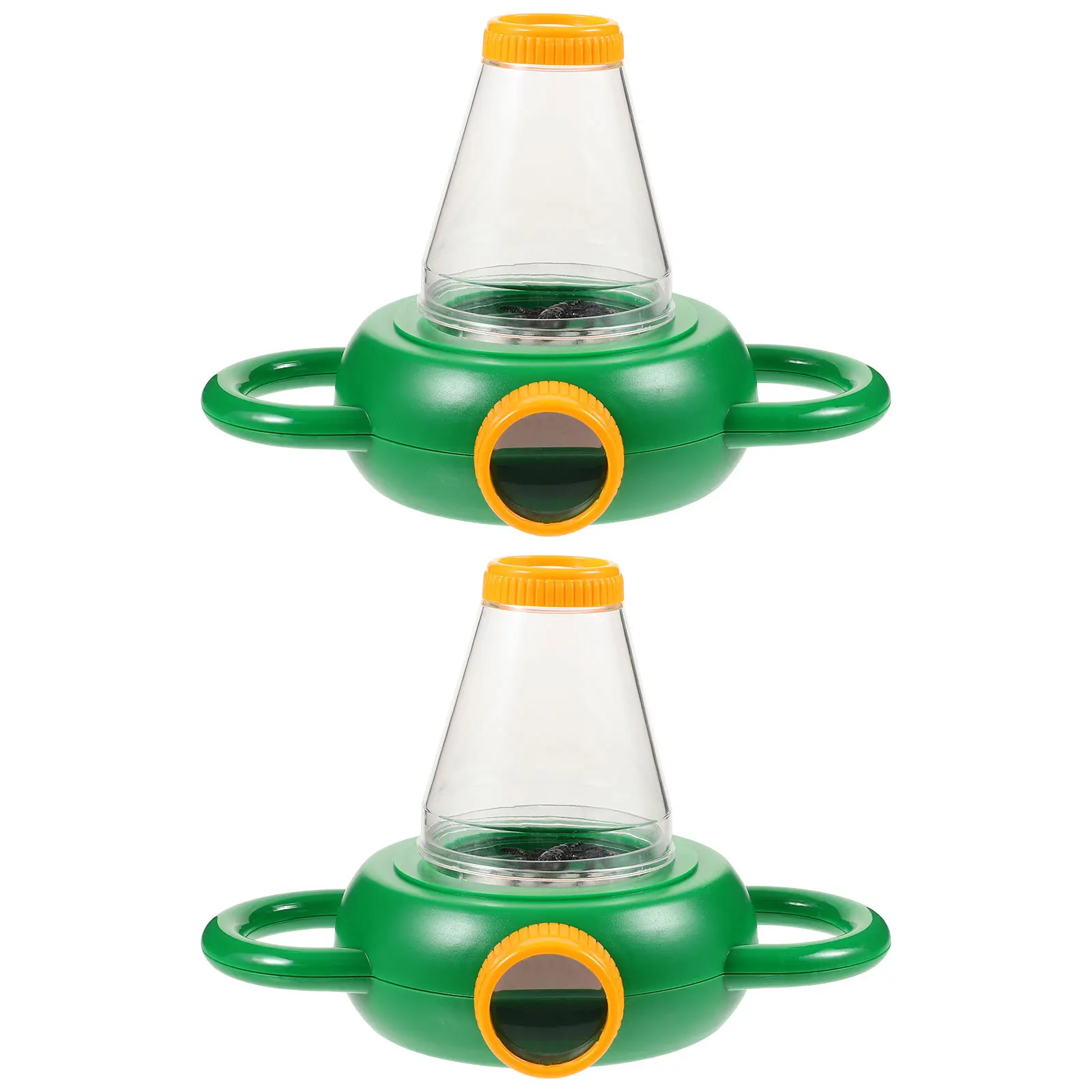 2pcs Insect Observation Box For Kids Magnifying Glass Jar Viewer Container Collecting Bugs Leaves Rocks Shells Minerals Science