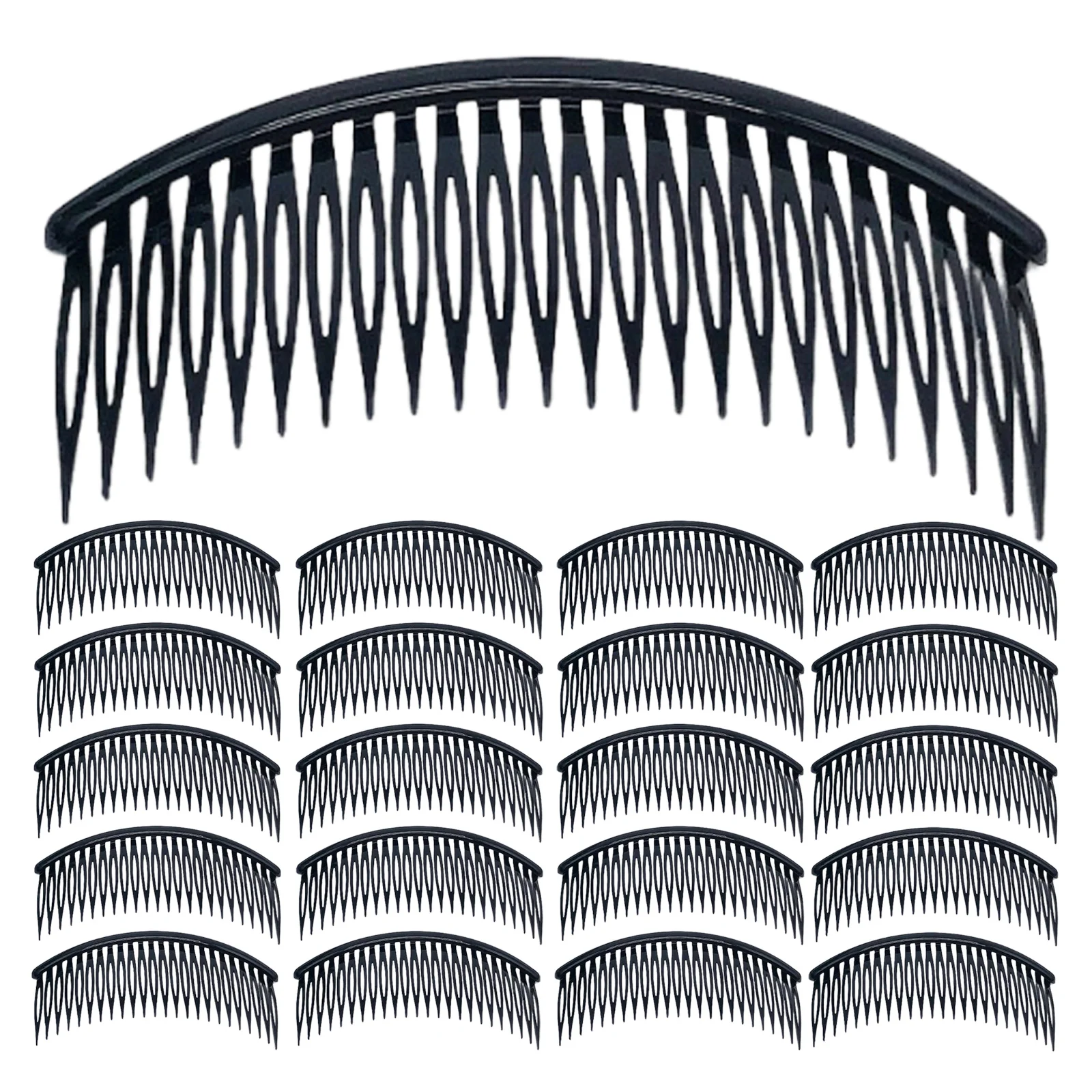 

48 шт. большие пластиковые боковые расчески для волос с 24 зубцами для причесок «сделай сам», челка, аксессуары для ловли и прически для женщин и девочек