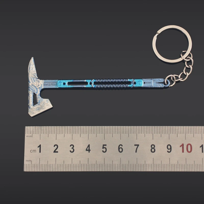 9 cm/3,54 in Delta Force Mini Schwarzmeer Taktische Axt Metall Schlüsselbund Anhänger katana Spiel Peripherie Modell Zubehör Spielzeug junge Geschenke