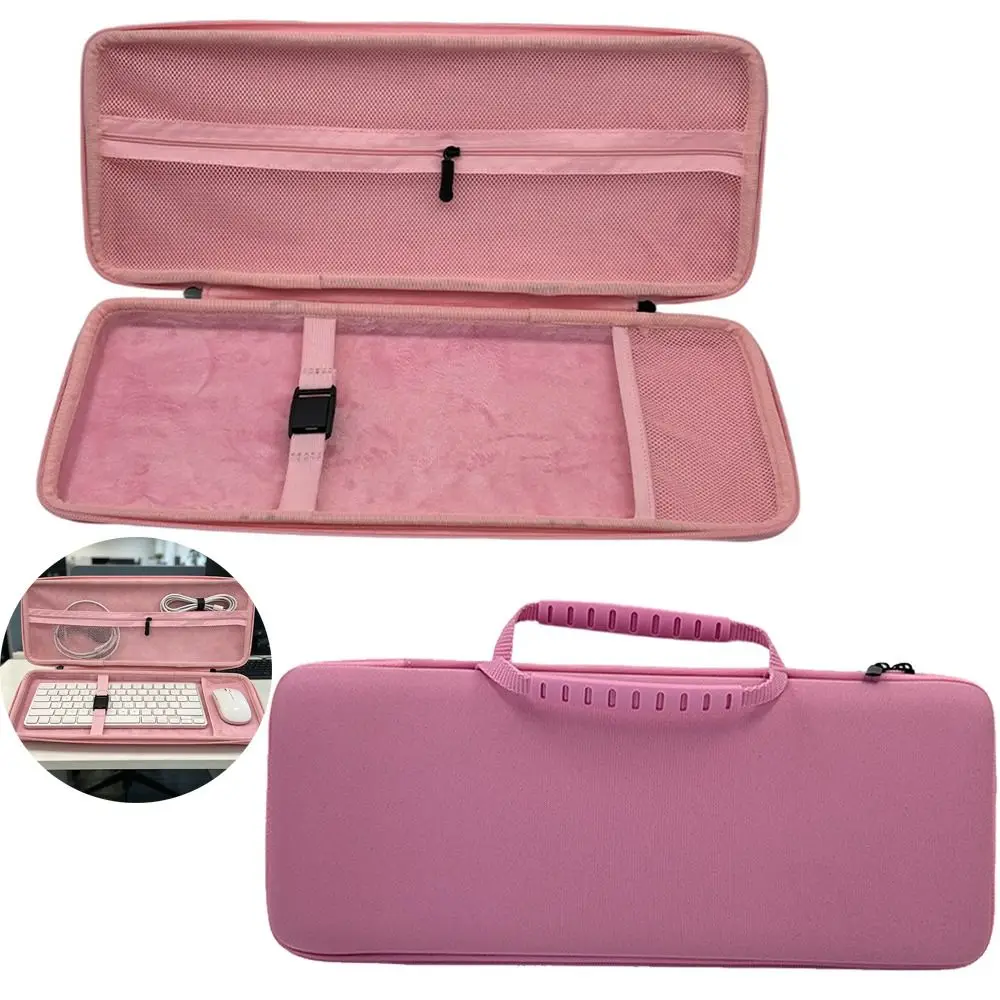 Hard Shell EVA Keyboard Storage Bag Dustproof Shockproof Mechanical Keyboard Box Waterproof Zipper Closure
