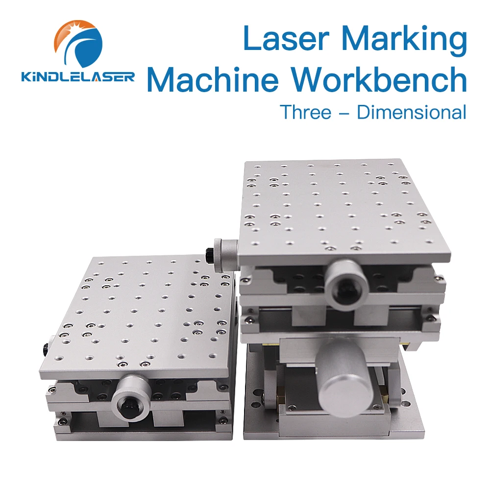 Kindlelaser Banco da lavoro per macchina per marcatura laser 3D Asse XYZ 210x150x150mm Altezza 150-275mm per macchina laser a fibra