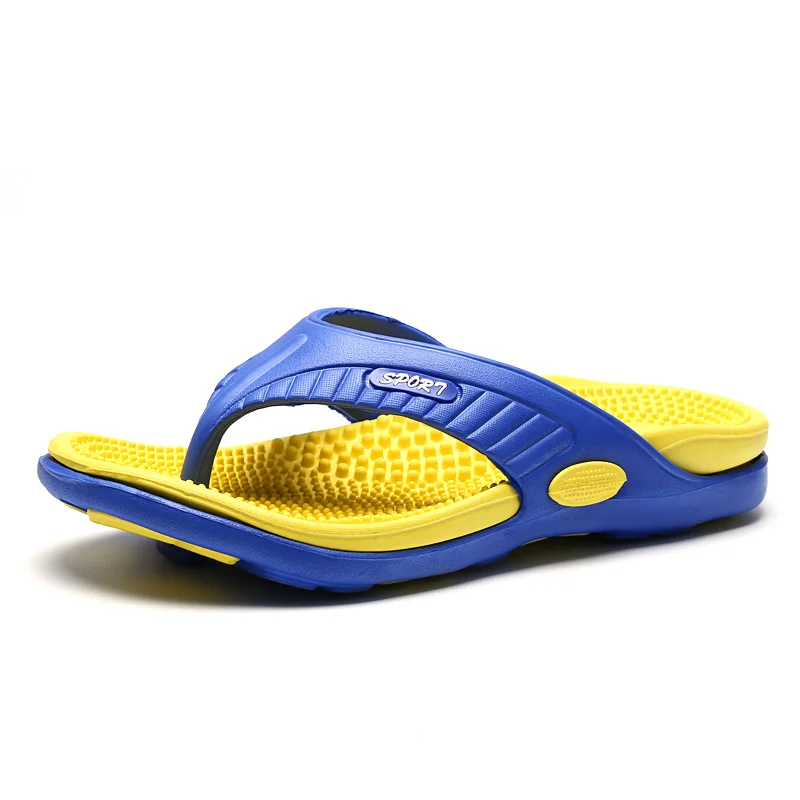 Fashion Flip Flops Mens Thong Sandals Summer 2024 New Men Shoes Massage Sole EVA Non-slip Slippers Outdoor Indoor Beach Sandals