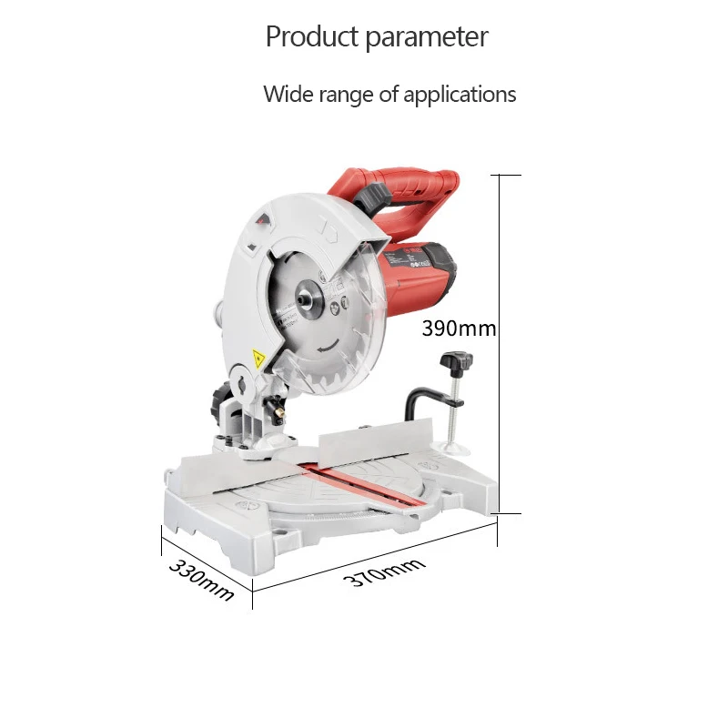 7 Inch Laser Positioning Aluminum Saw Machine, Multi-Function Wood Cutting Machine Miter Saw Machine Multi-Angle Cutting Machine