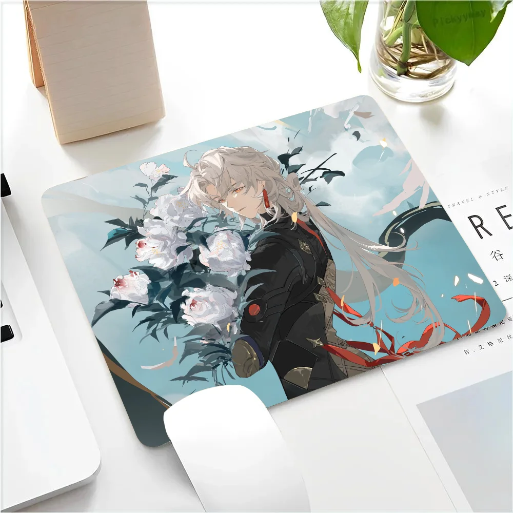 Blade Honkai Star Rail Mousepad Small LockEdge Mouse Pad per giocatori Computer Desk Pad rettangolare in gomma antiscivolo