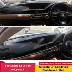 For Lexus ES ES350 ES300h 350 2013 2014 -2018 Suede Leather Dashmat Dashboard Cover Pad Dash Mat Carpet Car-Styling Accessories