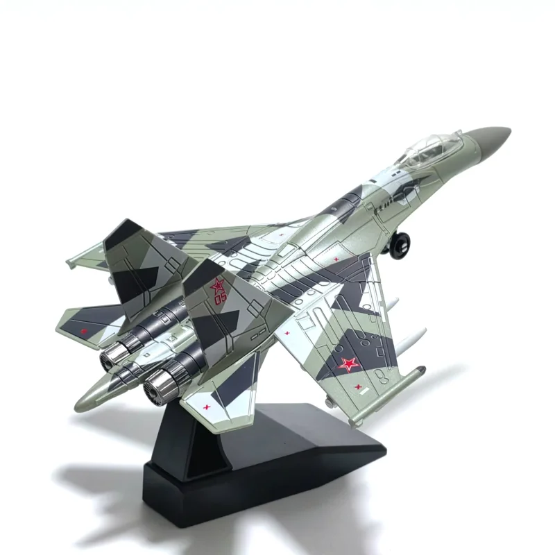 1/100 escala russo Su-35 lutador simulação modelo de aeronave em miniatura plástico diecast aviões brinquedo para crianças coleção presente