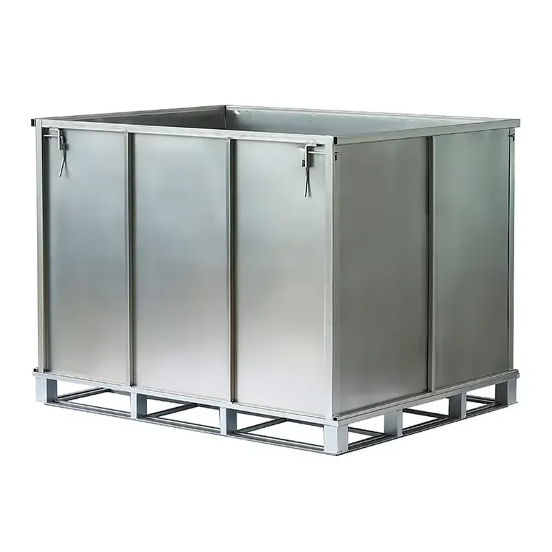 Mesh Container Warehouse Logistic Stackable Wire Mesh Container Transport Box Basket Container for Light Loading and Industry