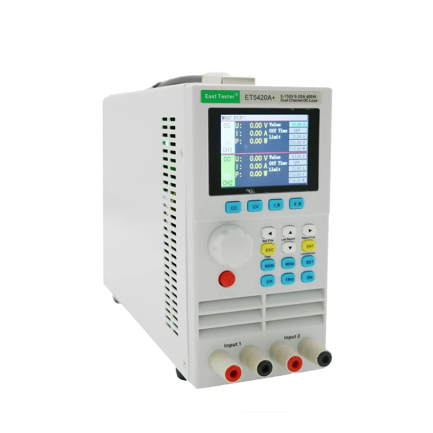ET5420A+ 400w Electronic Load Dual Channel USB DC Load Testers Battery Discharge Instrument 0-150V, 0-20A*2