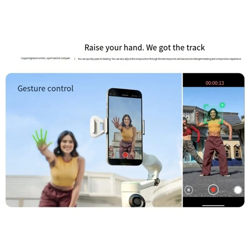 AA87 ハンドヘルドジンバル Flow 2Pro AI トラッカー視覚認識 Insta360 アクセサリー