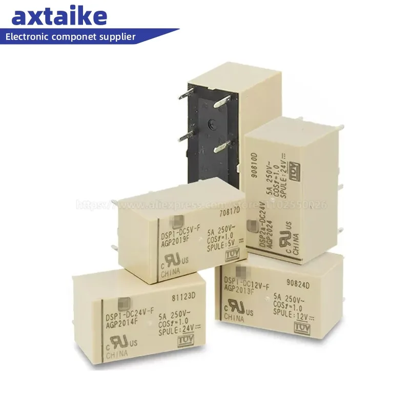 DSP1-DC5V-F 250 AGP2019F AGP2013F AGP2014F 6Pin 5A V DSP1 Power Relay