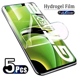 5PCS Hydrogel Film For Realme GT Master Neo 5 2T 3T 2 Pro Screen Protector For Realme C55 C3 C11 C21Y C25S C25Y C31 C33 C35 C30