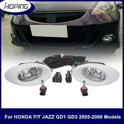 Hoping 1set Front Fog Light Upgrade Lamp For HONDA FIT JAZZ Sport GD 2003-2008 Car Accessories Exterior Parts Foglight Foglamp