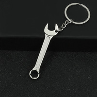 Mini wrench keychain portable car metal adjustable universal wrench bicycle cover repair tool men's special gift