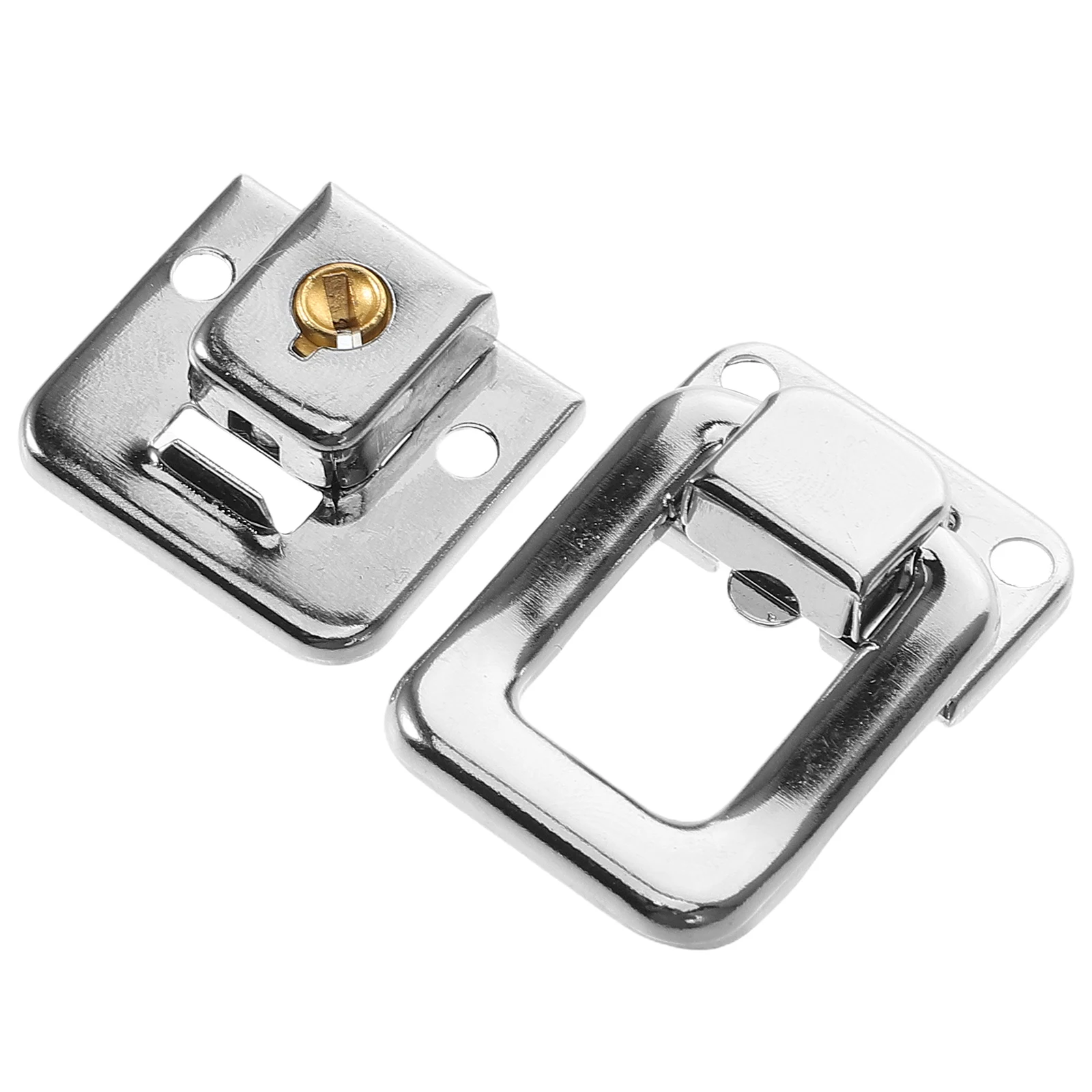 

4pcs Iron Lock Set For Jewelry Boxes Wooden Chests Toolboxes Suitcases Durable Latch Clasp Security Hardware Storage Lockers