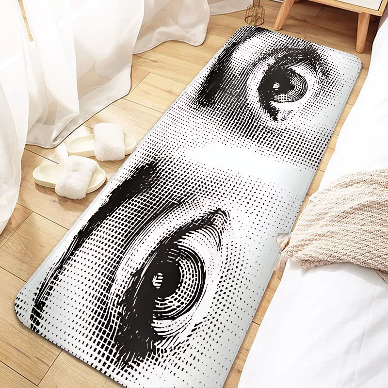 Art F-Fornasetties The Face Door Mat Entrance Non-slip Washable Kitchen Carpet Living Room Hallway Rugs Bathroom Bath Door Mats