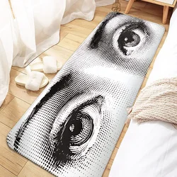 Art F-Fornasetties The Face Door Mat Entrance Non-slip  Washable Kitchen Carpet Living Room Hallway Rugs Bathroom Bath Door Mats