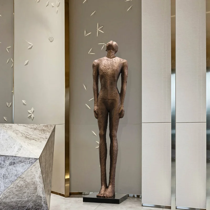 

Abstract Figure Art Sculpture in the Hotel Lobby, Sales Office, Stairway Exit, , Glass Fiber Reinforced Plastic Decoration