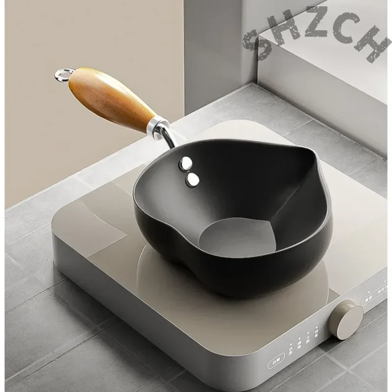 Mini Heart-Shaped Non-Stick Frying Pan with Raised Handle – Uncoated, Easy-Clean Cookware for Everyday Cooking