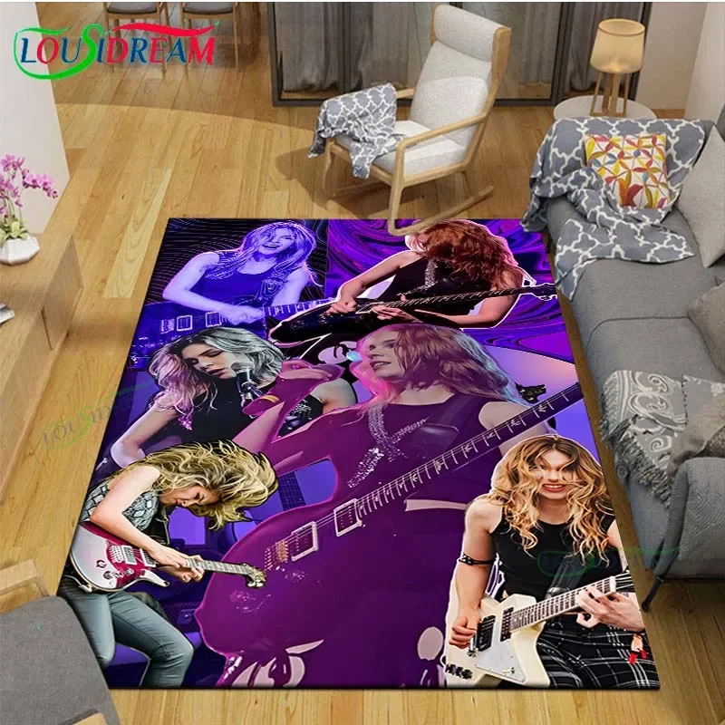 Mexican Pop Rock Band The W-Warning Printed  Carpet Living Room Anti-Skid Area Rug Kids Bedroom Mats Yoga Mat Large Carpet Decor