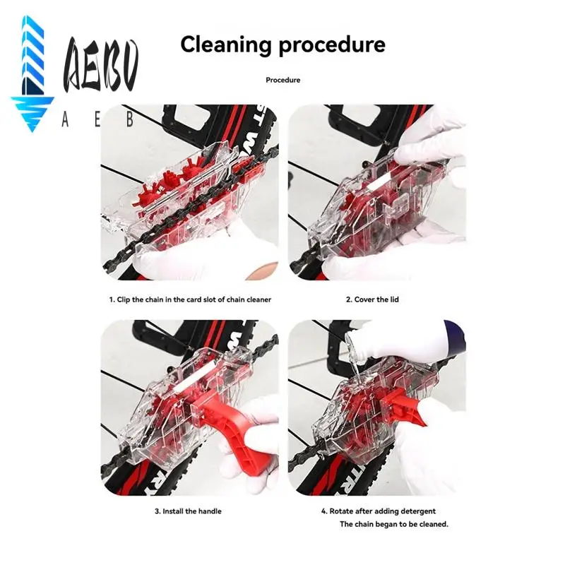 

AEB0-очиститель велосипедной цепи, скруббер для мытья велосипедной цепи, портативный инструмент для очистки велосипедной цепи, инструмент для мытья велосипеда
