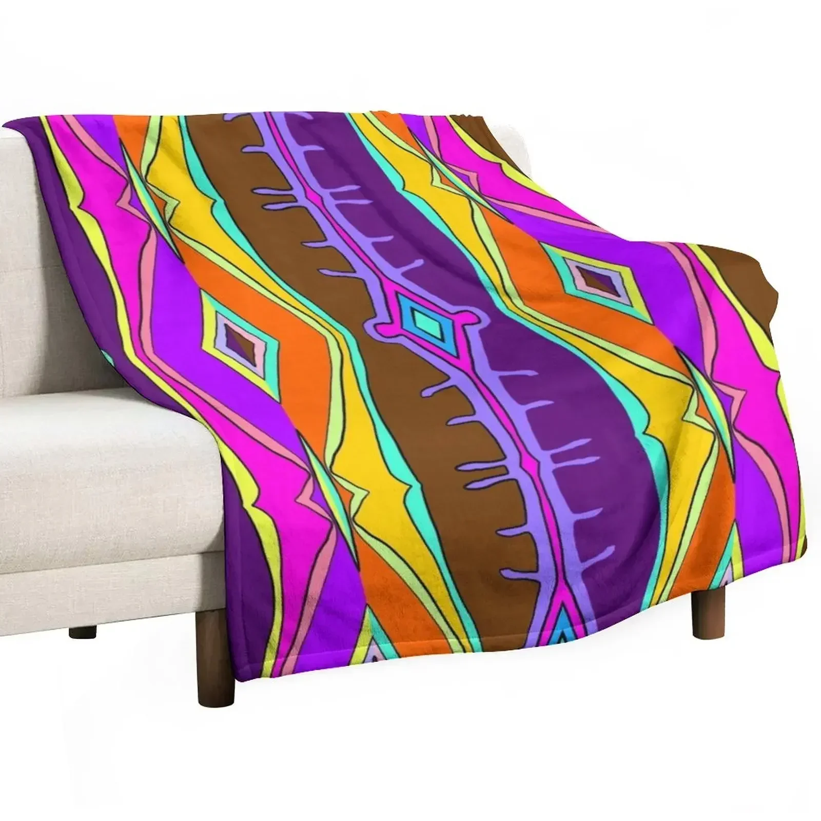

New Wild Potawatomi Colors Throw Blanket Fashion Sofas Thermal warm for winter Luxury Thicken Blankets