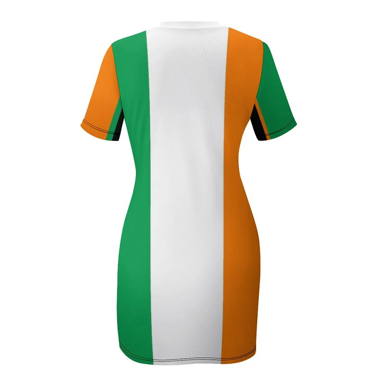 Vestido de manga curta para mulheres grávidas, vestidos de noite, bandeira de luxo, camiseta irlandesa, 2024