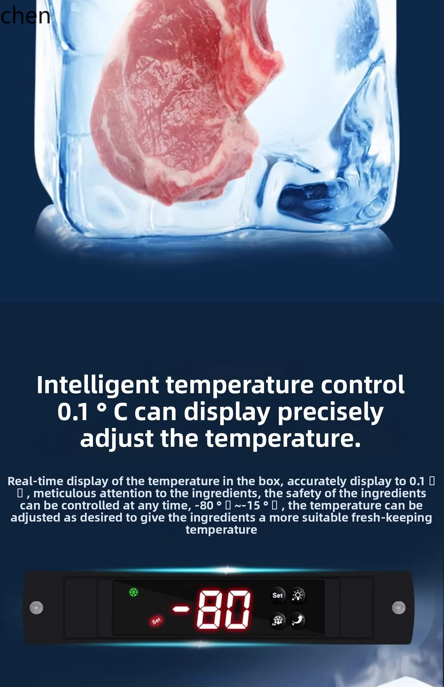 Congelatore HXL a temperatura ultrabassa meno 60 gradi/-80 gradi armadio congelato per frutti di mare di tonno congelato