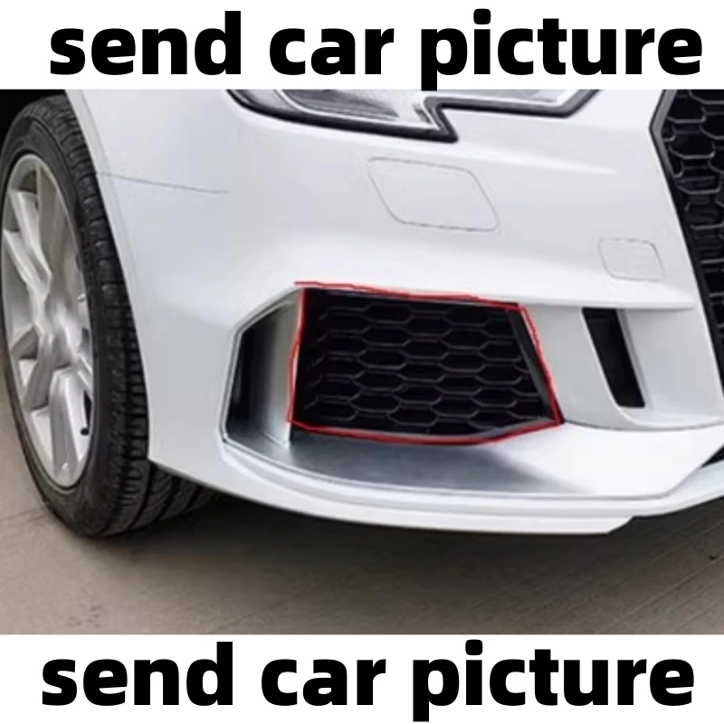 Body Kit Front Fog Lamp Frame for Audi A3 S3 RS3 17-20 Front Bumper Botton Grille Car Accessories
