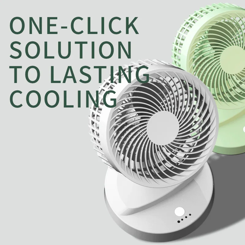 Multifunctional Cordless Electric Fan 4000mah Wireless Portable Air Circulator Fan Desktop Air Cooling Cooler Quiet Ventilator