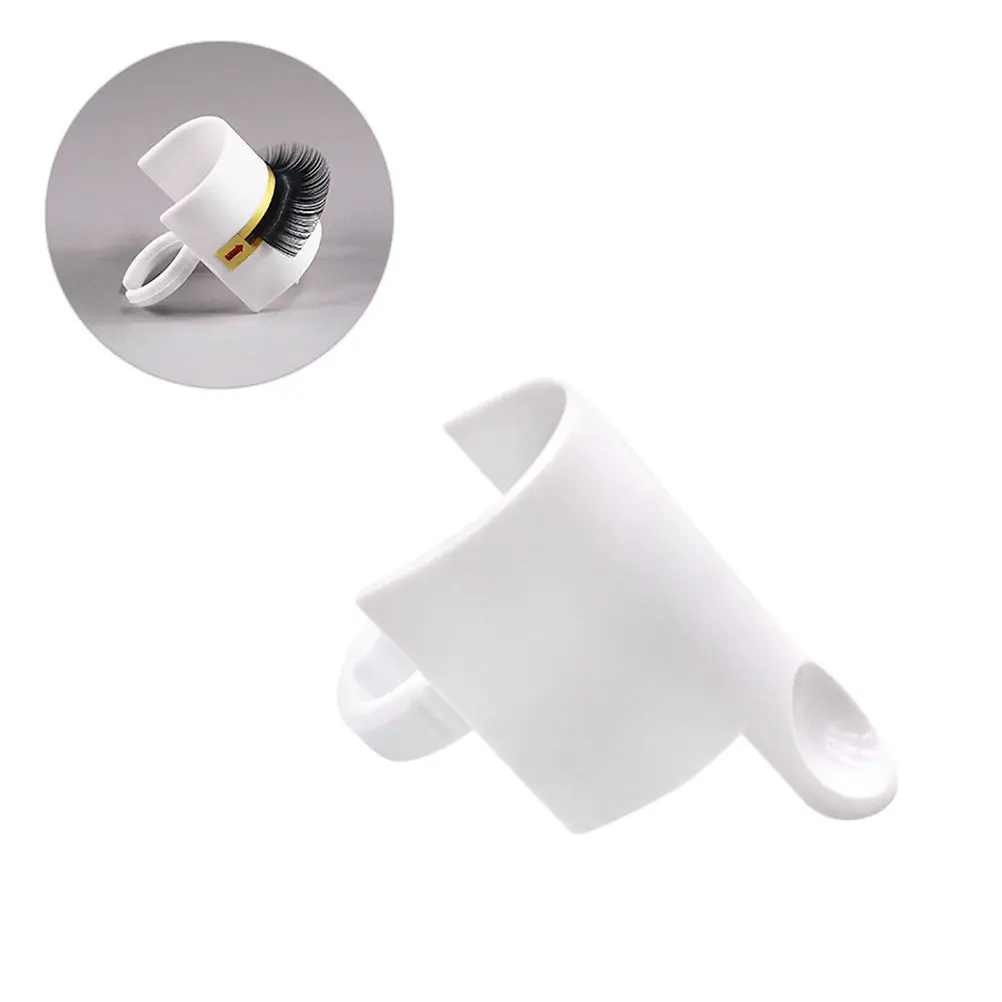 

10pcs False Grafting Ring U-Shaped Glue Plate Waterproof Reusable For Eyelash Extension Tools Starter Kit Eyelash Cup