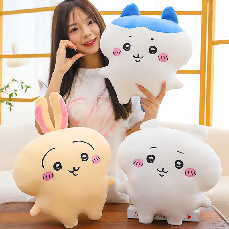 

Kawaii Miniso Chiikawa Pillow Hachiware Usagi Cute Anime Plush Pillow Casual Pillow Doll Girl Birthday Festival Gift