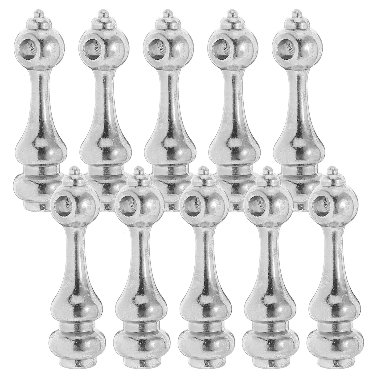 

10Pcs Zinc Alloy Railing Post Cap Multi-Functional Furniture Hardware Accessories for Wine Cabinet Glass Fence Cart Connectors