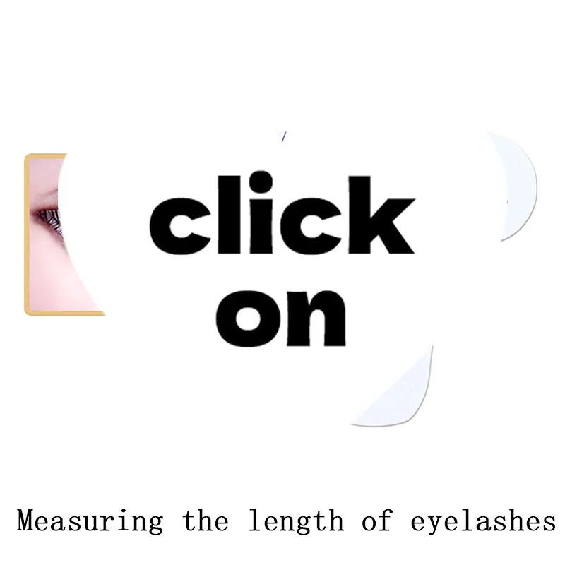 Règle de mesure de la longueur des cils Portable, 10 pièces, règle en plastique souple pour sourcils, outil de maquillage, Extension des cils, accessoire de croissance